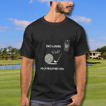 Dad Loves Golf Tees Monogram Faux Pocket<br><div class="desc">Fun Dad Loves Golf t-shirt with a custom faux pocket filled with tees waiting to be used and personalised with his monogram - Love to play golf? Wish that every day was a game day? I suspect you can think of someone who feels that way. A fun golf shirt for...</div>