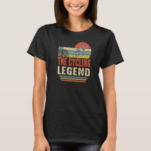 Dad Man Myth Legend Bicycle Skeleton Vintage Bike T-Shirt