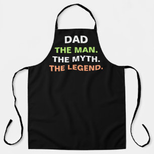 Dad Man Myth Legend Funny Quote Mens Apron
