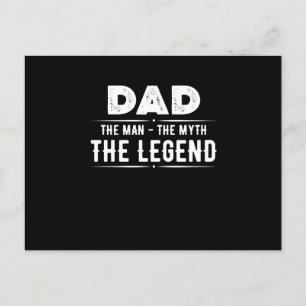 Dad Man Myth Legend Postcard
