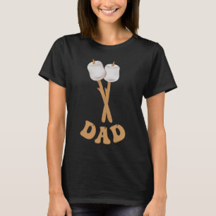 Dad marshmallow happy camper 1st birthday camping T-Shirt