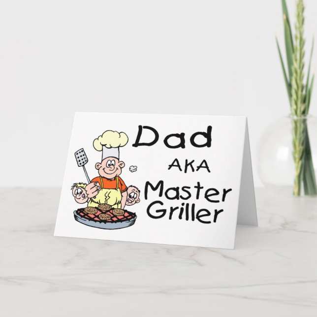 Dad Master Griller Card (Front)