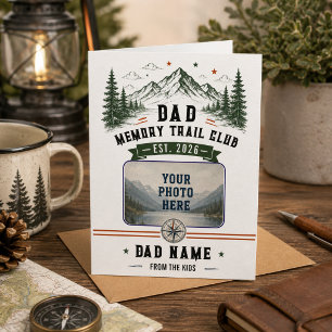 Dad Memory Trail Club   Father’s Day Photo Card