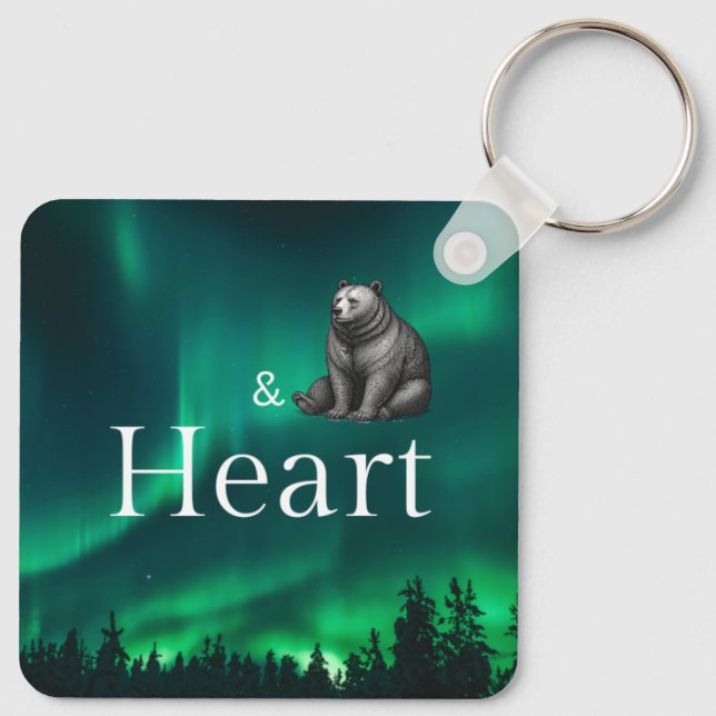 Dad Mentor Guide Strength & Heart Keychain Bear (Back)