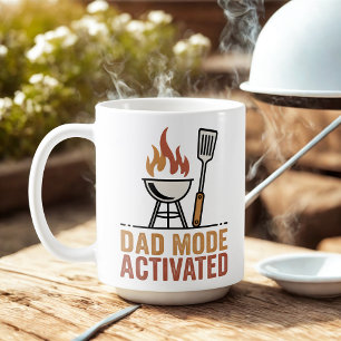 Dad Mode Activated Fatherhood Humor Design Coffee Mug