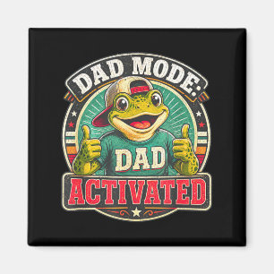 Dad Mode Activated Frog Daddy Funny New Father Magnet