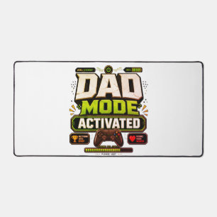 Dad Mode Activated Funny Gaming Dad Father's Day Desk Mat
