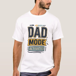 Dad Mode Activated Vintage Engraving Shirt Design
