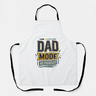 Dad Mode Activated Vintage Engraving Shirt Design  Apron