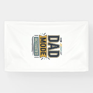 Dad Mode Activated Vintage Engraving Shirt Design Banner