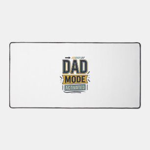 Dad Mode Activated Vintage Engraving Shirt Design Desk Mat