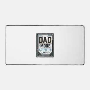 Dad Mode Activated Vintage Engraving Shirt Design_ Desk Mat