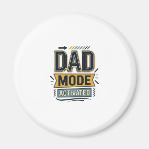 Dad Mode Activated Vintage Engraving Shirt Design Magnet