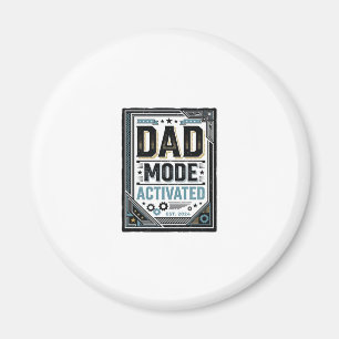 Dad Mode Activated Vintage Engraving Shirt Design_ Magnet