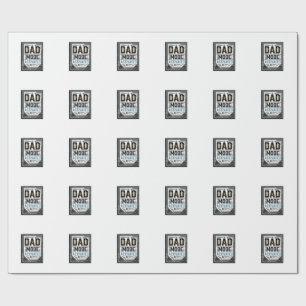 Dad Mode Activated Vintage Engraving Shirt Design_ Wrapping Paper