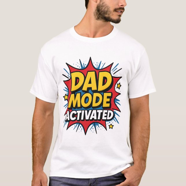 dad mode active funny gift dad tshirt (Front)