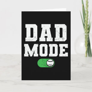 Dad Mode on Baseball family beautiful design Card