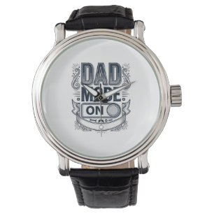 Dad Mode On Vintage Engraving Shirt Design_1 Watch