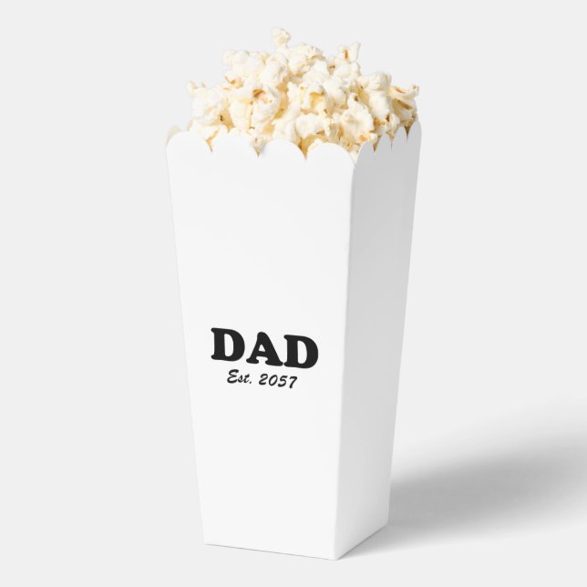 Dad modern typography custom established date favour box (Popped)