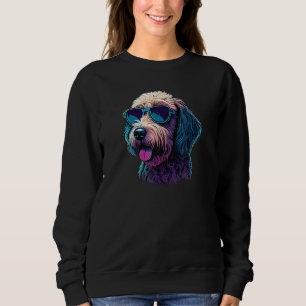 Dad Mom Cool Dog Sunglasses Doodle Sweatshirt