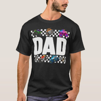 Dad Monster Truck Family Crew Birthday Matching T-Shirt
