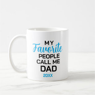 Dad Mug, Favourite People Call Me Dad Personalised Coffee Mug