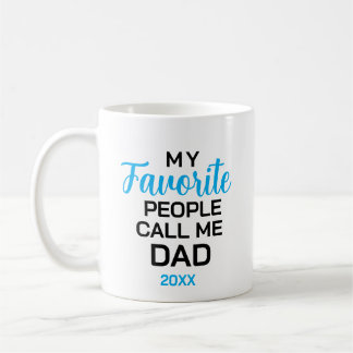 Dad Mug, Favourite People Call Me Dad Personalised Coffee Mug