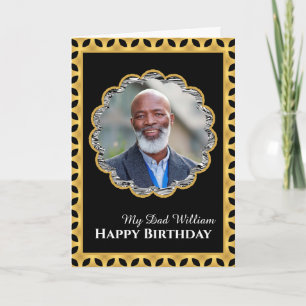 Dad Mum Grandpa Photo Birthday Card Custom