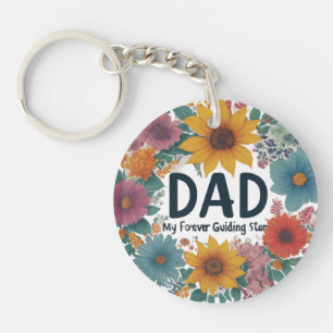 Dad: My Forever Guiding Star Key Ring