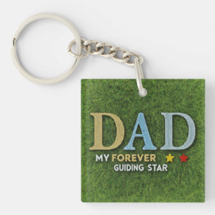 Dad: My Forever Guiding Star Key Ring