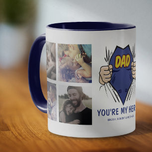 Dad My Hero Happy Father's Day Mug