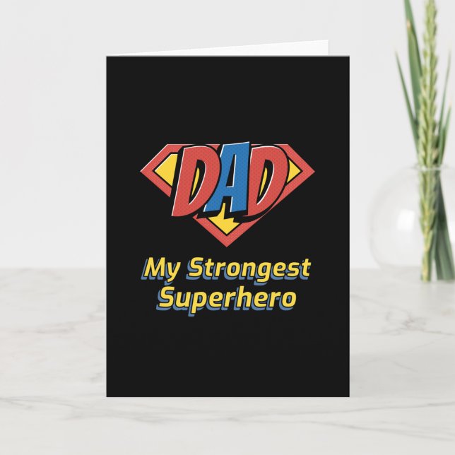 DAD My Strongest Superhero Card (Front)