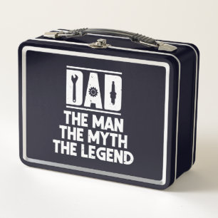 Dad Myth Legend Aircraft Mechanic Diesel Mechanic Metal Lunch Box