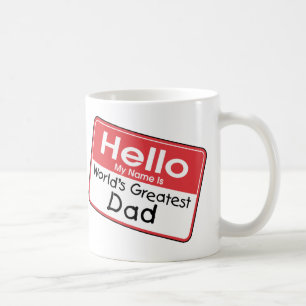 Dad Name Tag Coffee Mug