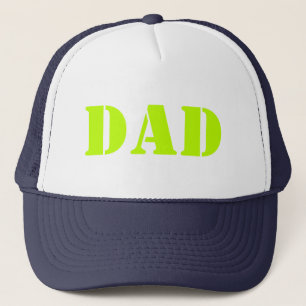 Dad neon green navy blue Father's Day cool  Trucker Hat