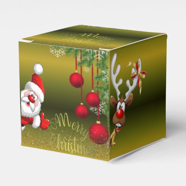 Dad Noel Gradient Green Gift Box (Front Side)