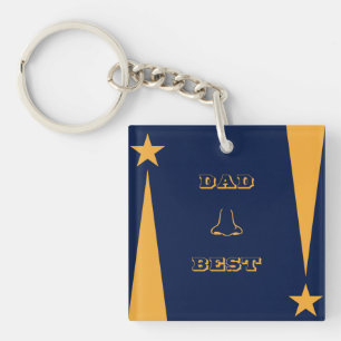 Dad Nose Best pun Key Ring
