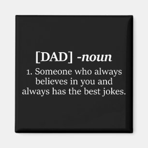 Dad Noun Funny Definition Gift for Dad Magnet