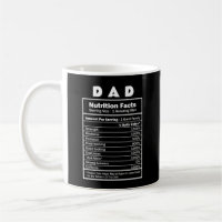 Dad Nutrition Fact Custom name Mug