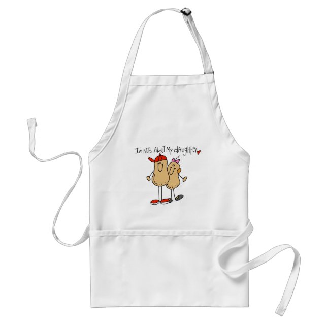 Dad - Nuts About My Daughter T-shirts and Gifts Standard Apron (Front)
