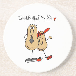 Dad - Nuts About My Son T-shirts and GiftsD Coaster