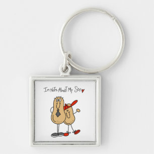 Dad - Nuts About My Son T-shirts and GiftsD Key Ring