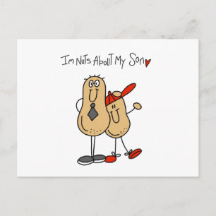 Dad - Nuts About My Son T-shirts and GiftsD Postcard