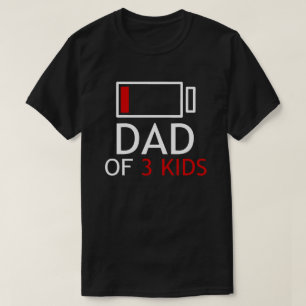 Dad Of 3 Boys Father's Day Gift Idea T-Shirt