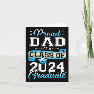 Dad Of A Cl Of 2024 Graduate Funny Senior 2024 Card