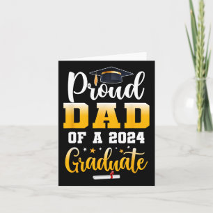 Dad Of A Cl Of 2024 Graduate Funny Senior Dad Card