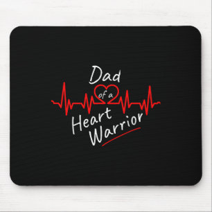 Dad Of A Hlhs Heart Warrior Congenital Defect Awar Mouse Pad