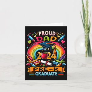 Dad Of A Pre-k Graduate Graduation Cl Of 2024 Card