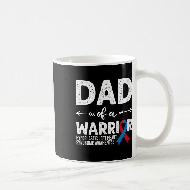 Dad Of A Warrior  Coffee Mug (Right)