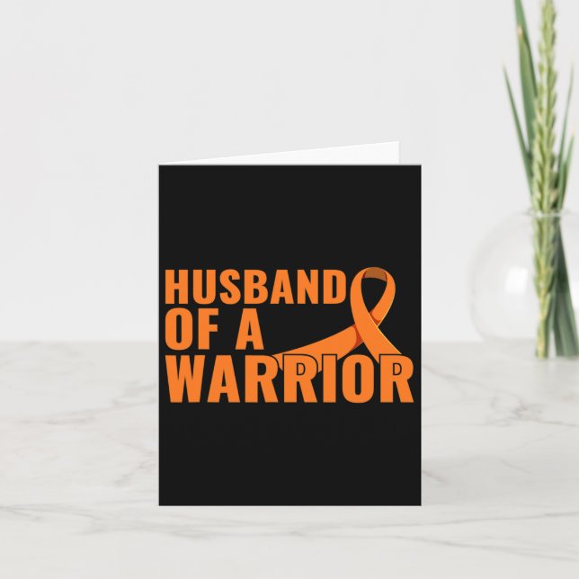 Dad Of A Warrior Multiple Sclerosis Awareness Ms W Card (Front)